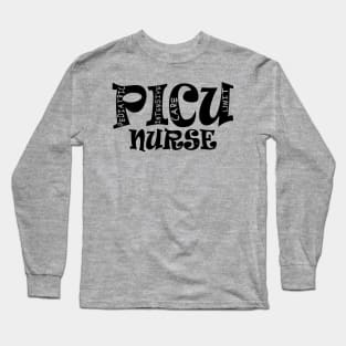 RN PICU Pediatric Intensive Care Unit Long Sleeve T-Shirt